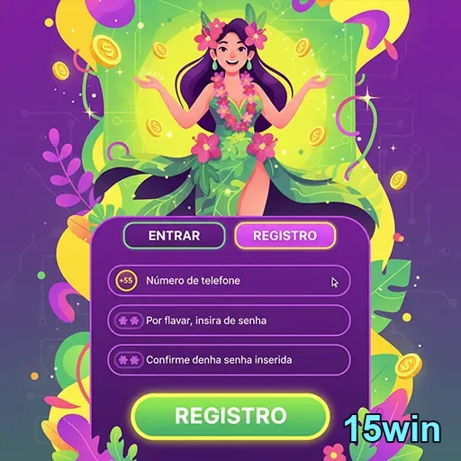 Ilustração de Descubra o app móvel do 15win: cassino seguro e prático