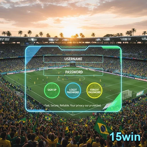 Ilustração de Acesse o link de acesso 15win para login rápido